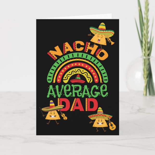 Cartes Pour Fêtes Annuelles Nacho Moyenne Papa Pun (Devant)
