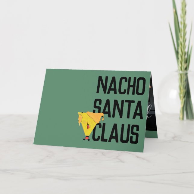 Cartes Pour Fêtes Annuelles Nacho Père Noël (Devant)