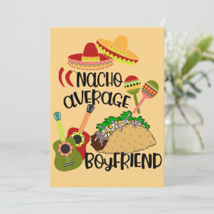 Cartes Pour Fêtes Annuelles Nacho Votre Copain Moyen Romantique