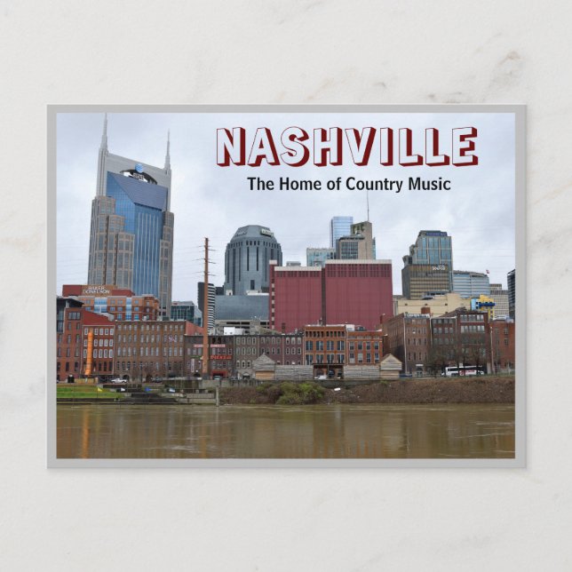 Cartes Pour Fêtes Annuelles Nashville Tennessee Riverfront (Devant)