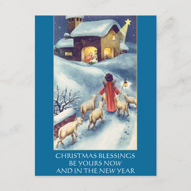 Cartes Pour Fêtes Annuelles Nativité (Devant)