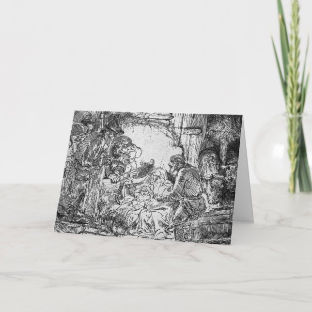 Cartes Pour Fêtes Annuelles Nativité, 1654 (Devant)