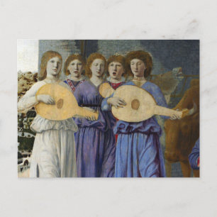 Cartes Pour Fêtes Annuelles NATIVITÉ,ANGES DE NOËL par PIERO DELLA FRANCESCA
