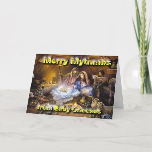 Cartes Pour Fêtes Annuelles Nativité de fromages