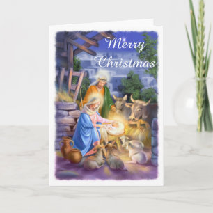 Cartes Pour Fêtes Annuelles Nativité de Jésus