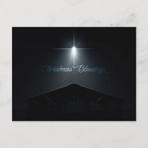 Cartes Pour Fêtes Annuelles Nativité De Noël Abstraite Stable Et Étoile