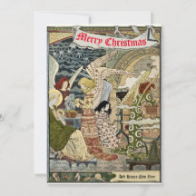 Nativité de Noël Art Nouveau vintage 1893