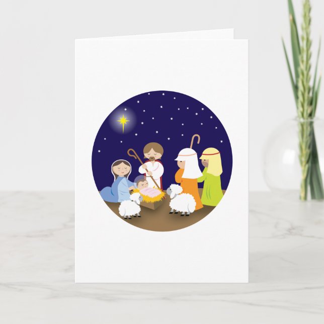 Cartes Pour Fêtes Annuelles Nativité du seigneur (Devant)
