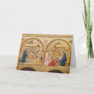 Cartes Pour Fêtes Annuelles Nativité et l'adoration des Magi