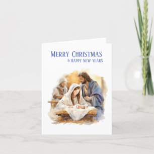 Cartes Pour Fêtes Annuelles Nativité Noël  