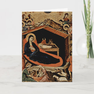 Cartes Pour Fêtes Annuelles Nativité par Duccio