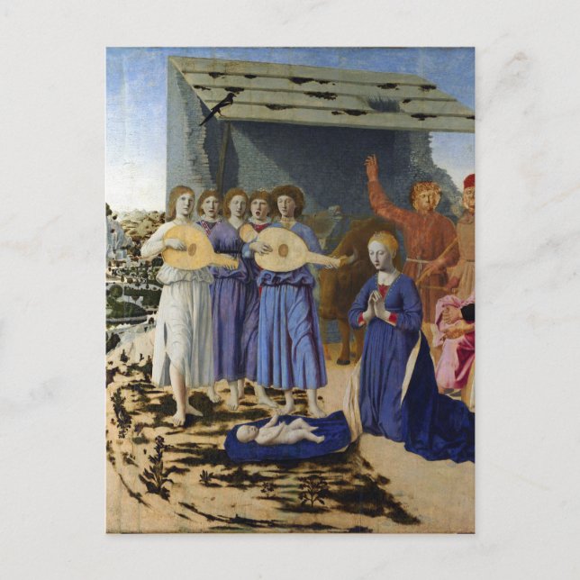 Cartes Pour Fêtes Annuelles NATIVITY Old Irish Christmas Blessing Parchment  (Devant)