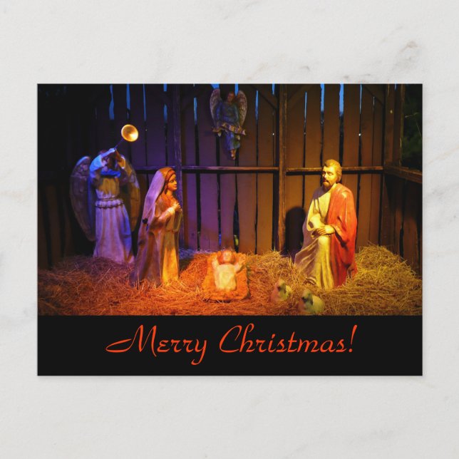 Cartes Pour Fêtes Annuelles Nativity Scene (Devant)