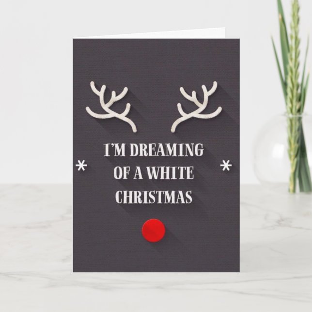 CARTES POUR FÊTES ANNUELLES N'ATTENDONS PAS DE CÉLÉBRER NOËL AVEC "VOUS" (Devant)