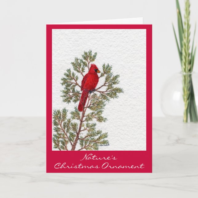 Cartes Pour Fêtes Annuelles Nature, ornement de Noël (Devant)