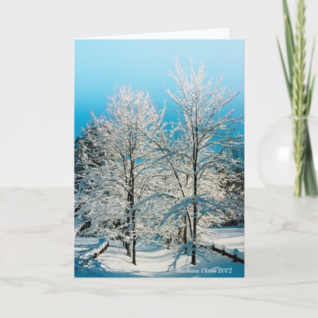 Cartes Pour Fêtes Annuelles Nature : Plein de divinité Walden Pond (Devant)