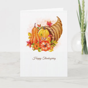 Cartes Pour Fêtes Annuelles Natures Bounty Thanksgiving Card OPTION photo
