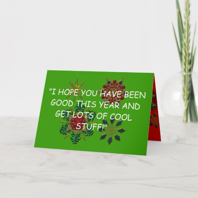 Cartes Pour Fêtes Annuelles Naughty Boy Christmas Card (Devant)