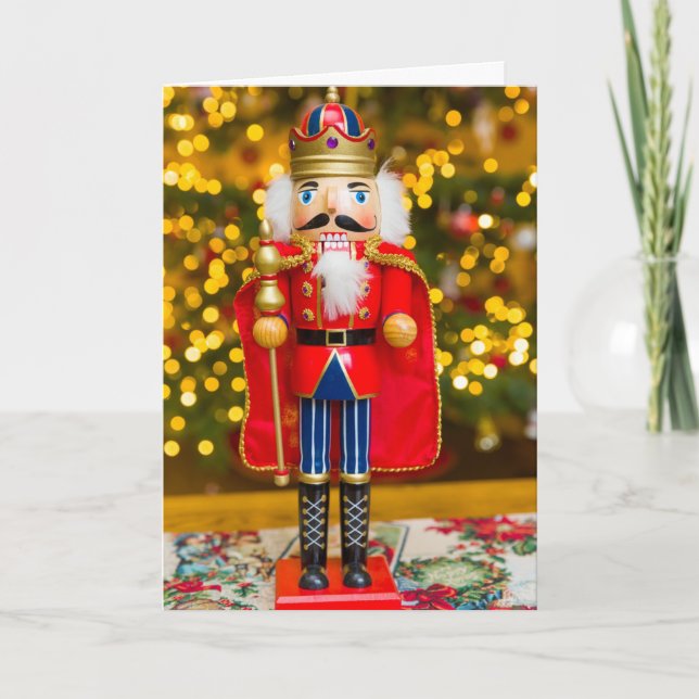 Cartes Pour Fêtes Annuelles Naughty Nutcracker Personnalisé (Devant)