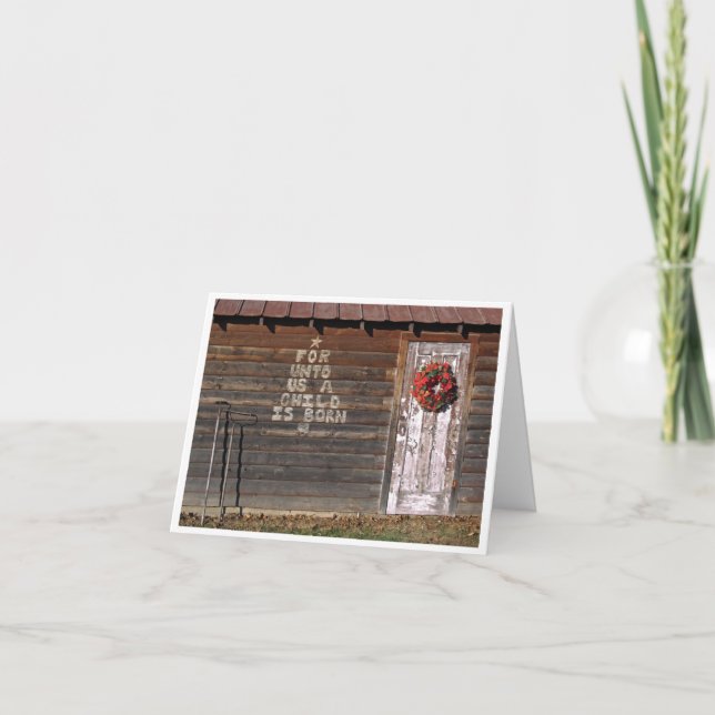 Cartes Pour Fêtes Annuelles Nauvoo Rustic Christmas Card (Devant)