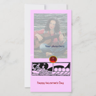 Cartes Pour Fêtes Annuelles NAVIRE ANTIQUE ET AMATEURS Rouge Ruby Gem Rose noi