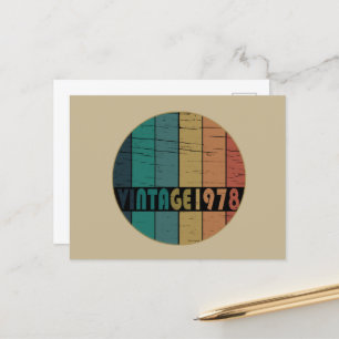 Cartes Pour Fêtes Annuelles Né en 1978 anniversaire vintage