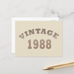 Cartes Pour Fêtes Annuelles né en 1988 cadeau d'anniversaire vintage