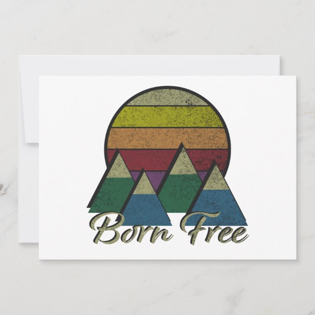 Cartes Pour Fêtes Annuelles Né libre (Devant)