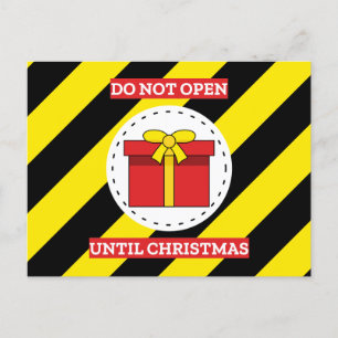 Cartes Pour Fêtes Annuelles Ne pas ouvrir avant Noël
