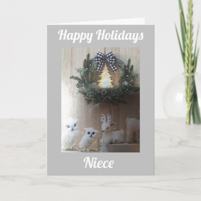 CARTES POUR FÊTES ANNUELLES **NEICE** JOYEUX JOURS DE VACANCES POUR VOUS (Devant)