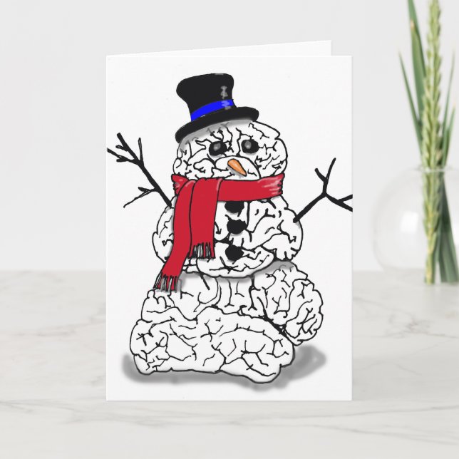Cartes Pour Fêtes Annuelles Neige (Devant)