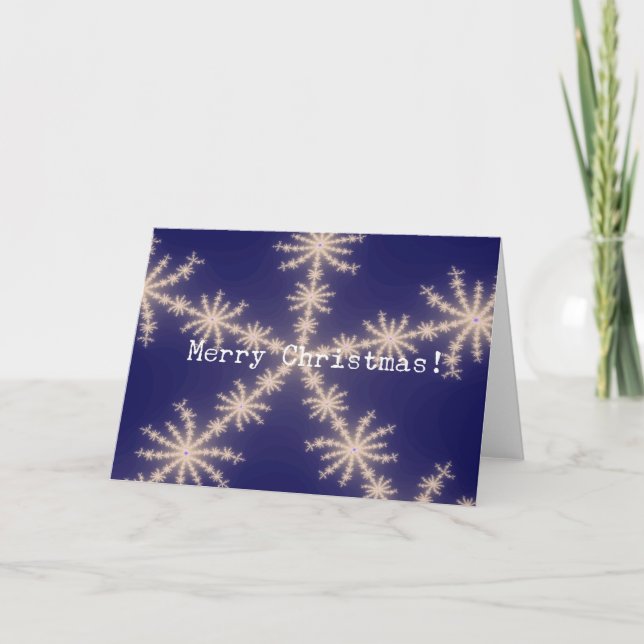 Cartes Pour Fêtes Annuelles Neige (Devant)
