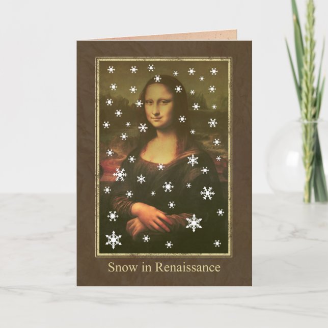 Cartes Pour Fêtes Annuelles Neige dans la Renaissance (Devant)