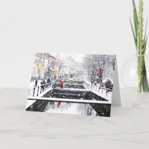 Cartes Pour Fêtes Annuelles Neige dans Midsomer Norton, Somerset du nord, R-U