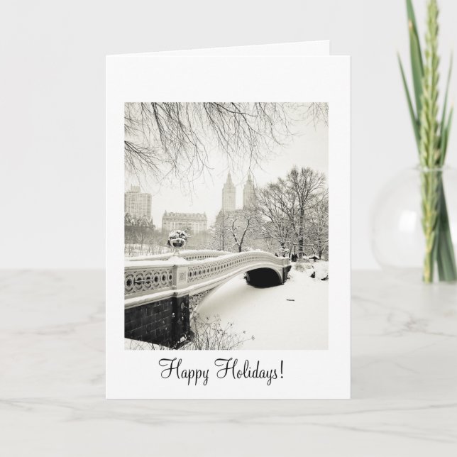 Cartes Pour Fêtes Annuelles Neige d'hiver - Joyeuses Fêtes (Devant)