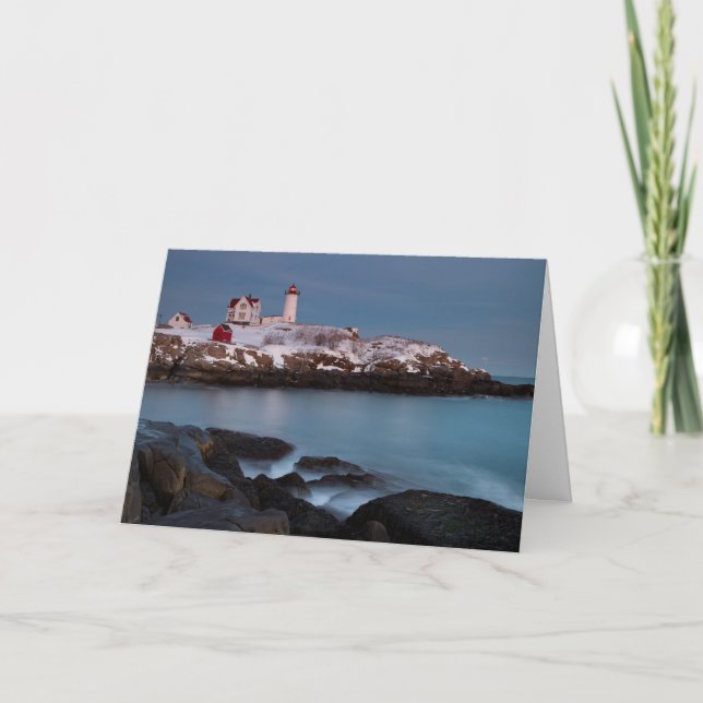 Cartes Pour Fêtes Annuelles Neige légère de protubérance (Devant)