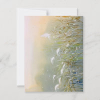 Neige Sur L'Herbe De Marais En Aquarelles