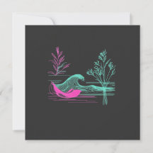 NEON CALM – Rétro-Vague et Art de Ligne Botanique