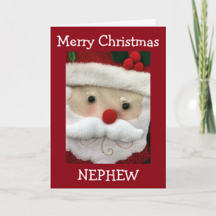 CARTES POUR FÊTES ANNUELLES **NEPHEW** JOYEZ NOËL DE PÈRE NOËL