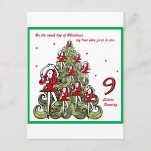 Cartes Pour Fêtes Annuelles Neuvième jour de Noël