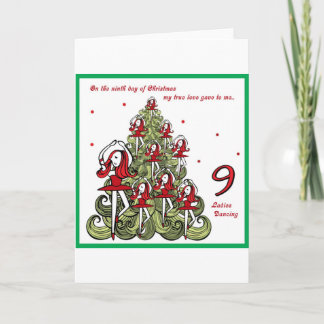 Cartes Pour Fêtes Annuelles Neuvième jour de Noël