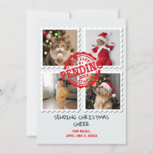 Cartes Pour Fêtes Annuelles Nice Liste En Attente Funny 4 Photo Noël