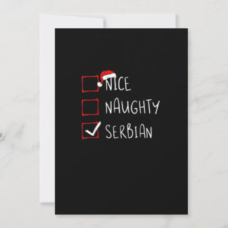 Cartes Pour Fêtes Annuelles Nice Naughty Serbian Christmas Heritage 