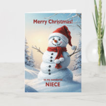 Niece Christmas Snowman
