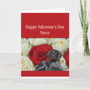 Cartes Pour Fêtes Annuelles Niece Glossy Grizzly Valentine Puppy Love