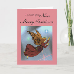 Cartes Pour Fêtes Annuelles Niece / Joyeux Noël - Angel