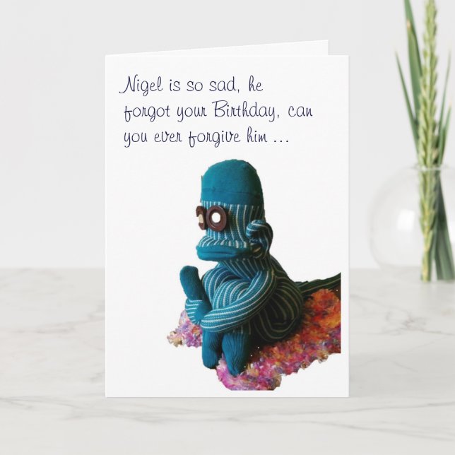 Cartes Pour Fêtes Annuelles Nigel est triste ... (Devant)