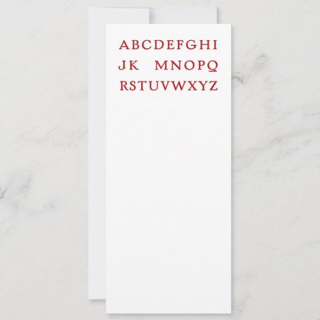 Cartes Pour Fêtes Annuelles No L "Joke" Alphabet (Noel) (Devant)