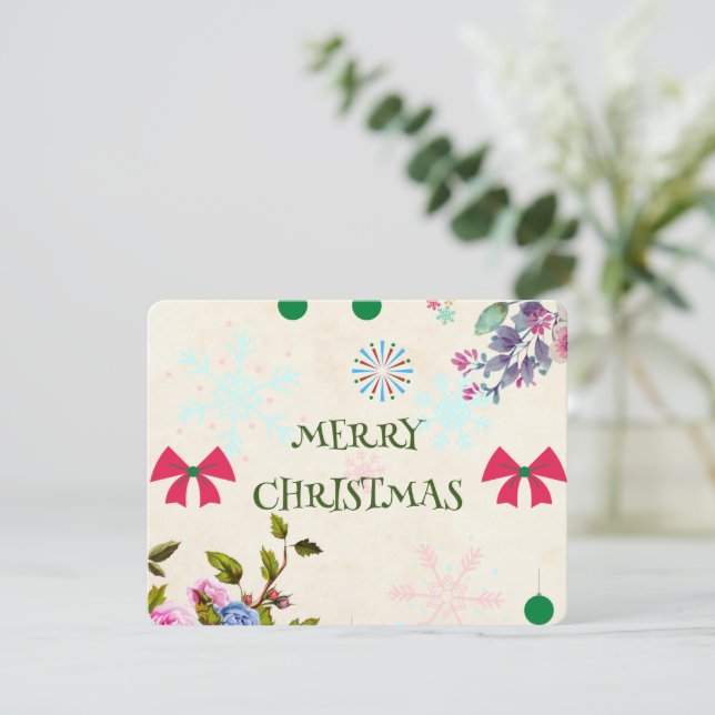 Cartes Pour Fêtes Annuelles  Noël  (Debout devant)