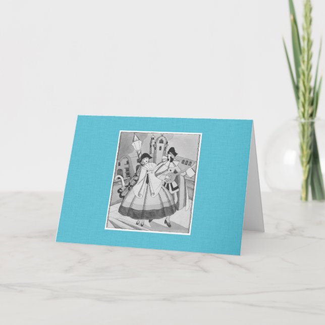 Cartes Pour Fêtes Annuelles Noël 1750 à Venise en 1929 (Devant)